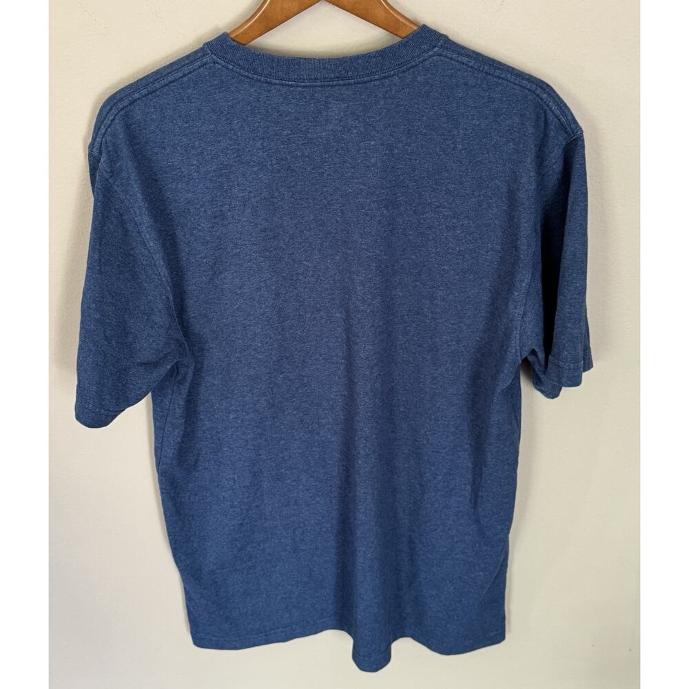 Carhartt Original Fit Medium Mens Heather Blue Pocket Work T-Shirt Utility - Picture 3 of 3